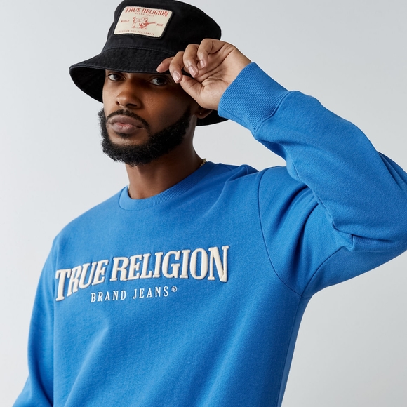 TRUE RELIGION LOGO BUCKET HAT BLACK ONE SIZE - Picture 4 of 9